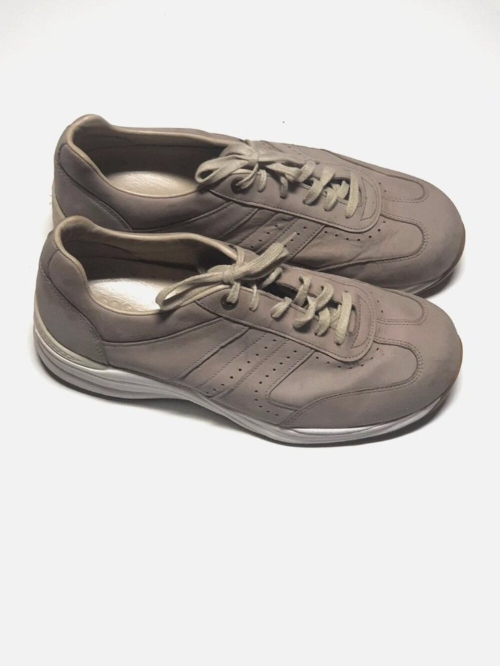 SAS Camino Taupe Men's Lace up Leather Sneakers Size 10.5W